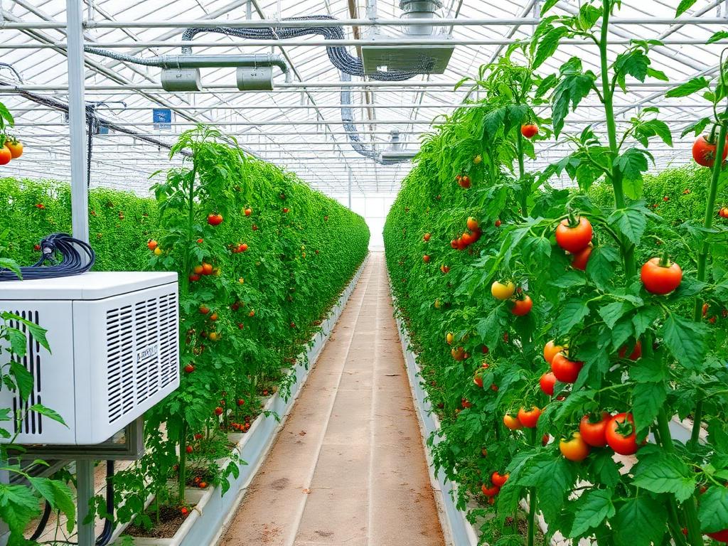 Contrôle Hygrométrie en Serre de Tomates